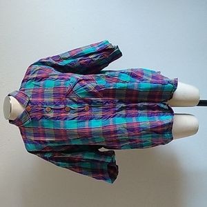 Vtg Honors Plus cotton gauze shirt.India sz22W